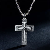 Three Nail Cross Necklace 925 Sterling Silver 3 Nail Cross Pendant Christian Jewelry Gifts for Men 22+2" Chain