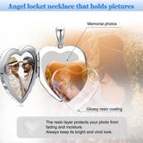 925 Silver Heart Shaped Locket Necklace That Holds Pictures Photo Keep Someone Near to You Custom  Lockets Jewelry Personalized Letters Engraving