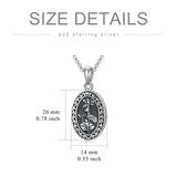 Sterling Silver Personalized Photo 12 Month Birth Flower Pendant Necklace