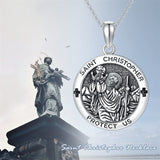 Sterling Silver St Michael St Benedict St Anthony St Jude Medal Pendant Necklace