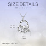 Sterling Silver Heart 12 Constellations Pendant Necklace