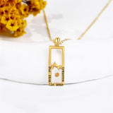 14k Gold Mustard Seed Faith Pendant Necklace