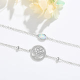 Tree of Life Anklets for Women S925 Sterling Silver Adjustable Beach Foot Ankle Bracelet Jewelry Gifts