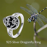 Celtic Filigree Rings Sterling Silver Black Onyx Ring Black Onyx Jewelry Gifts For Women Men