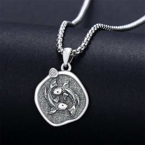 Sterling Silver Zodiac Constellation Pendant Necklace