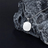 Sterling Silver Customized Text and Birthstone Pendant Necklace Graduation Gift