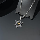 Sterling Silver Jewish Star Of David Pendant Necklace