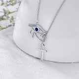 Sterling Silver Eye of Horus  Pendant  Necklace Christmas Gifts