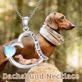 Sterling Silver Dachshund Pendant Necklace