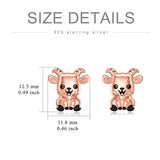 Cute Earrings Sterling Silver Animal Stud Earrings Cute Animal Jewelry Gifts for Women Girls