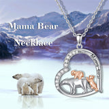 Sterling Silver Mama Bear Horse Lizard Dachshund Highland Cow Pig  Owl Black Cat Pendant Necklace