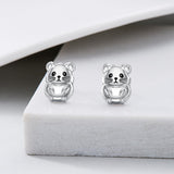 Cute Earrings Sterling Silver Animal Stud Earrings Cute Animal Jewelry Gifts for Women Girls