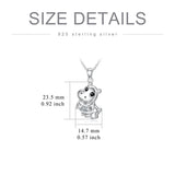 Sterling Silver Cubic Zirconia Hamster Pig Dragon Giraffe Bunny Hippo Goat Pendant Necklace