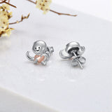 Cute Earrings Sterling Silver Animal Stud Earrings Cute Animal Jewelry Gifts for Women Girls