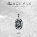 Sterling Silver Saint Christopher St Michael Saint Sebastian Amulet Pendant Necklace