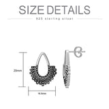 Sterling Silver RBG Dissent Collar Stud Earrings Drop Earrings