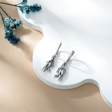 Sterling Silver Horse Dangle Earrings