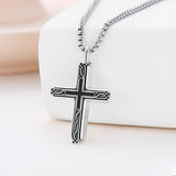 Cross Urn Necklaces for Ashes 925 Sterling Silver Obsidian Celtic Knot Necklace Memorial Keepsake Cremation Jewelry for Men Women