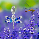 Sterling Silver Dragonfly Bead Charms