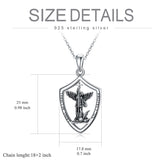 Sterling Silver Saint Christopher St Michael Saint Sebastian Amulet Pendant Necklace