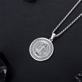 Sterling Silver St Michael St Benedict St Anthony St Jude Medal Pendant Necklace