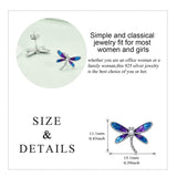 Sterling Silver Dragonfly Stud Earrings