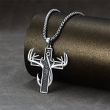 Cross Necklace for Men 925 Sterling Silver Cross  Pendant Jewelry Masonic Gifts for Men Boys