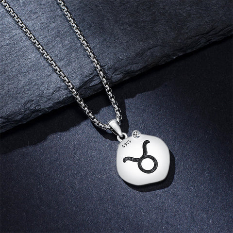 Sterling Silver Zodiac Constellation Pendant Necklace