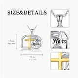 Sterling Silver Amulet Empty Tomb Pendant Necklace