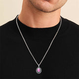 Sterling Silver Personalized Birthstone Engraved Class Graduation Pendant Necklace Graduation Gift