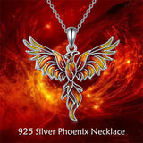 Sterling Silver Phoenix Pendant Necklace