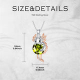 Sterling Silver Birthstone  Axolotl Pendant Necklace