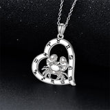 Sterling Silver Heart 12 Constellations Pendant Necklace