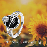 Celtic Filigree Rings Sterling Silver Black Onyx Ring Black Onyx Jewelry Gifts For Women Men