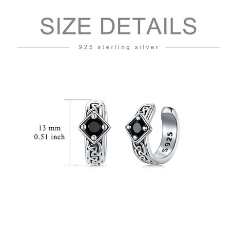 Sterling Silver Viking & Celtic Knot Dangle Stud Earrings