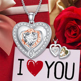 Personalized 925 Silver 1 ct Moissanite Locket That Holds Picture  Photo Heart Locket Necklace Gift for Beloved Ones Mother Women Mens