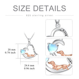 Sterling Silver Dachshund Pendant Necklace