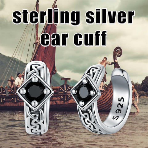 Sterling Silver Viking & Celtic Knot Dangle Stud Earrings