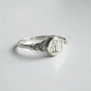 Sterling Silver Polar Bear Animal Ring