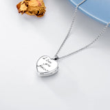 Father Daughter Locket Necklace S925 Sterling Silver Daughter Gifts from Dad