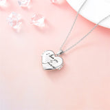 Father Daughter Locket Necklace S925 Sterling Silver Daughter Gifts from Dad