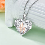 Father Daughter Locket Necklace S925 Sterling Silver Daughter Gifts from Dad